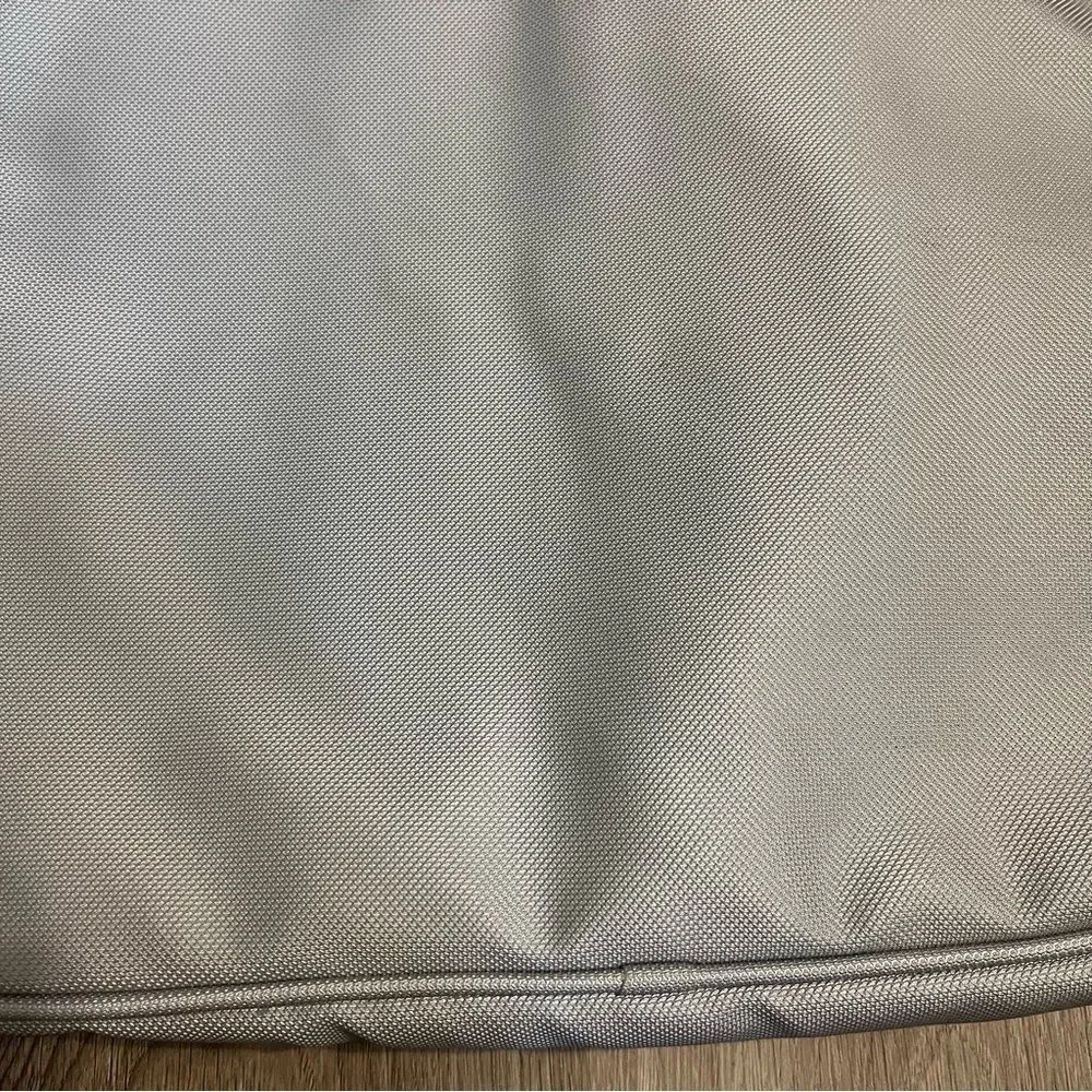 Light Grey Solid Padded Laptop Case & Bag